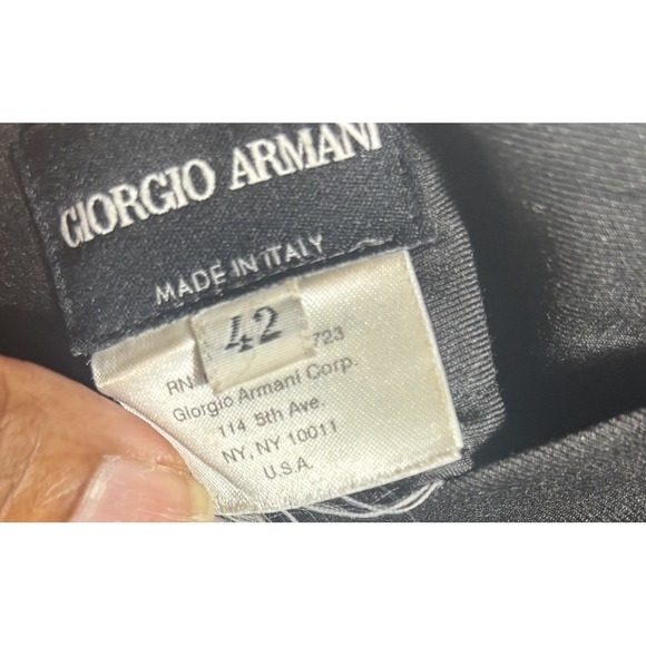 Giorgio Armani Borgo 21 Black  100% New Wool Pants Italy Made Women's 42‎ US 6 - Picture 7 of 9